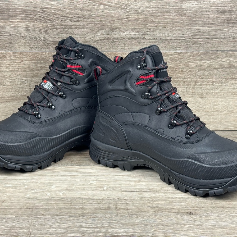 NORTIV 8 Men's Insulated Waterproof Construction Hiking Winter Snow Boots